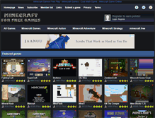 Tablet Screenshot of minecraftforfreegames.net